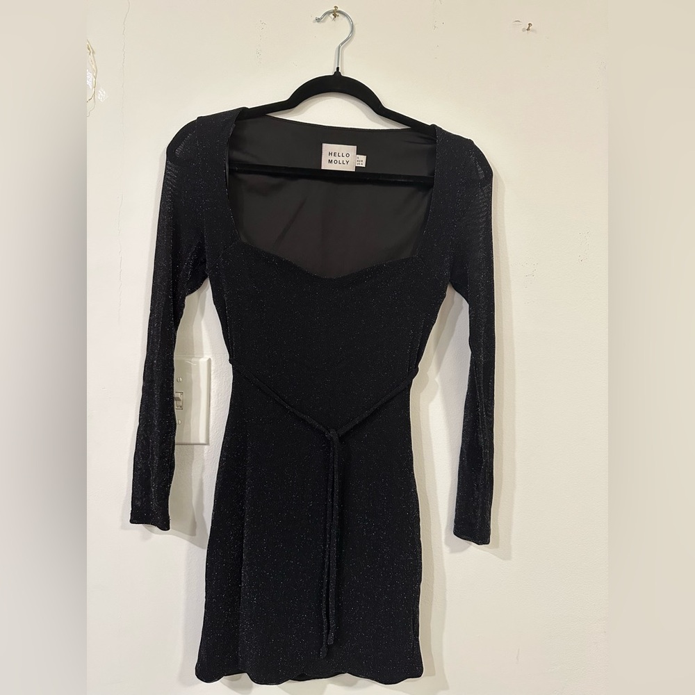 Hello Molly Black Bodycon Long Sleeve Dress